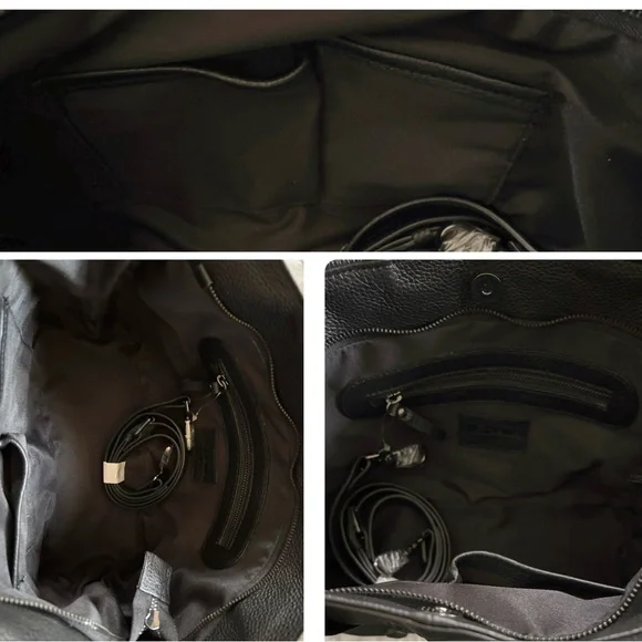 Io Pelle rare black Teddy bears embossed leather tote - Picture 15 of 16